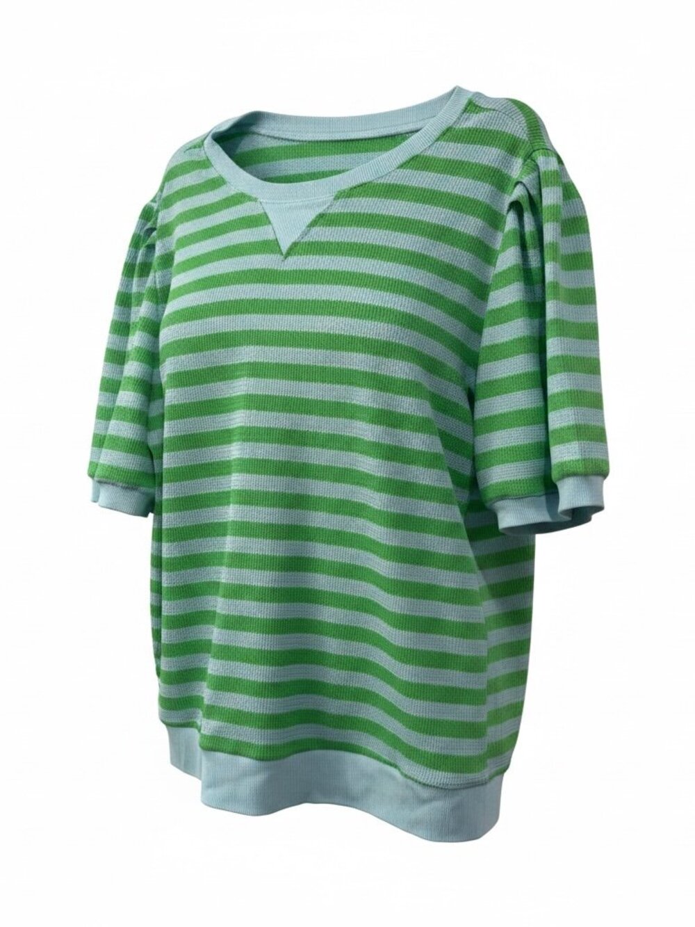 Boutique Green striped top